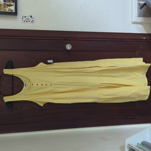 New with Tags Old Navy Maternity Yellow Tiered Maxi Dress Size XXL - Picture 1 of 7